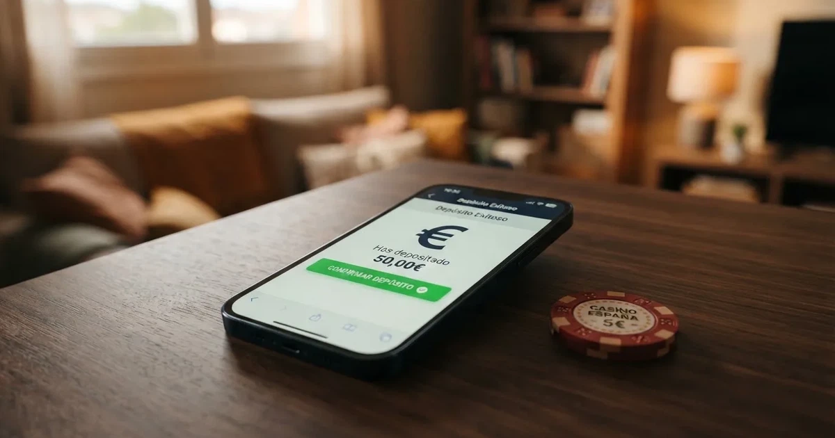 Pantalla de un casino online mostrando la opción de depósito con Dogecoin junto a un monedero digital con el logo de DOGE