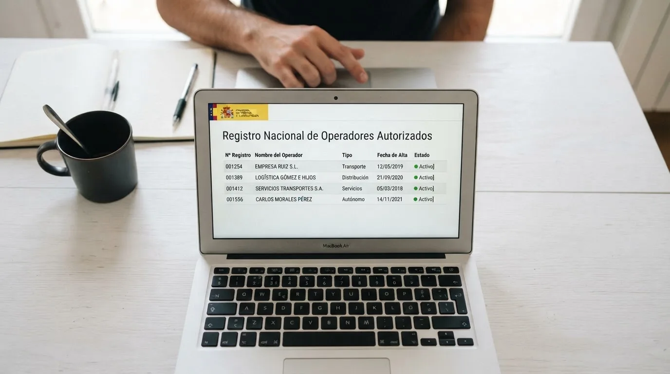 Pantalla del registro público de la DGOJ mostrando el estado de licencia de un operador de juego online español